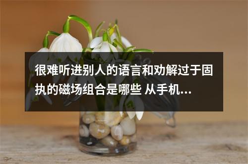 很难听进别人的语言和劝解过于固执的磁场组合是哪些 从手机号码两个天医看它们的辩证关系