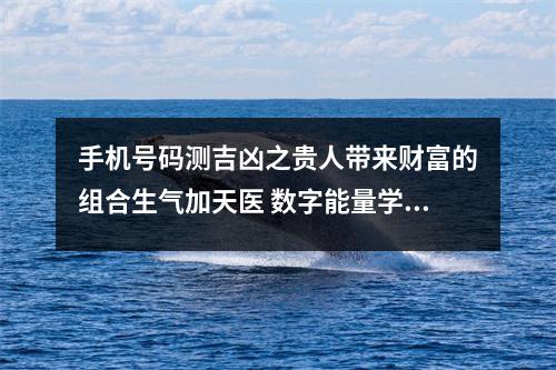 手机号码测吉凶之贵人带来财富的组合生气加天医 数字能量学中手机号码带7119是什么意思