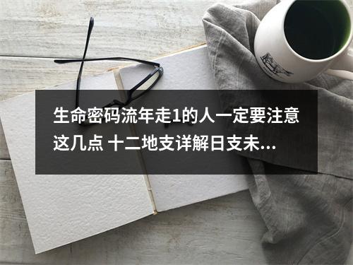 生命密码流年走1的人一定要注意这几点 十二地支详解日支未土