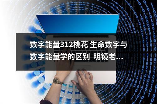 数字能量312桃花 生命数字与数字能量学的区别  明镜老师数字能量学 数字能量之祸害磁场与天医、